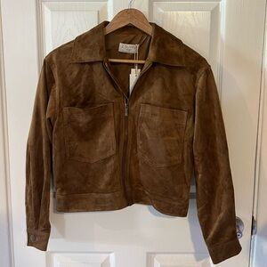 Z Supply Suede Bomber